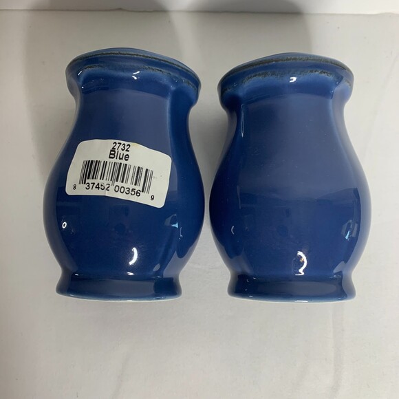 Skyros Corricoware Blue Salt & Pepper Shakers‎ 3.5" NEW - Picture 2 of 5